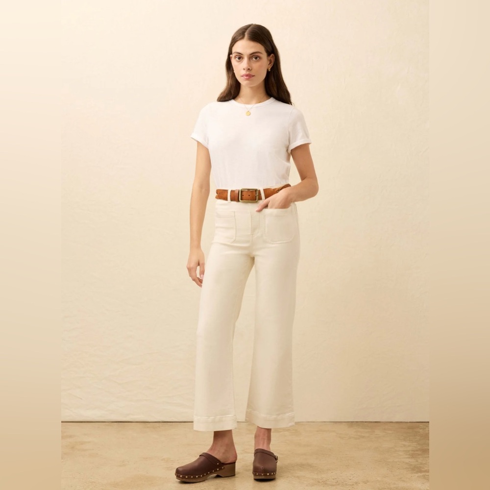 Faherty Stretch Terry Patch Pocket Full Length Pa… - image 1